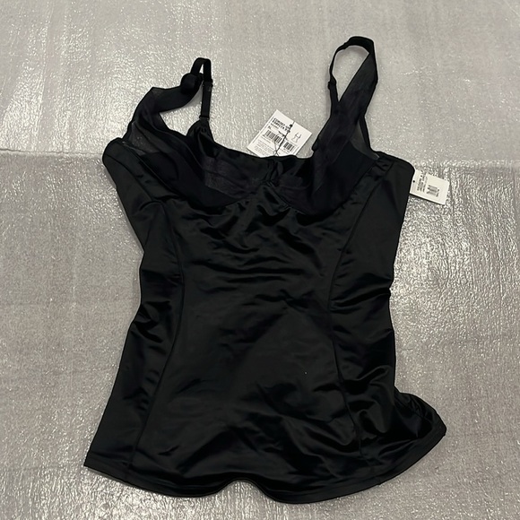 [XL]Janira Corset-Up Esbelta 914 Black Camisole with  Side Support - Picture 4 of 9